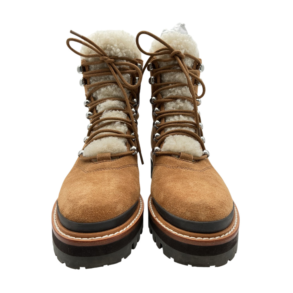 Marc Fisher Rugged Brown Izzie Lace Up Boots Size 6 M - Picture 4 of 7